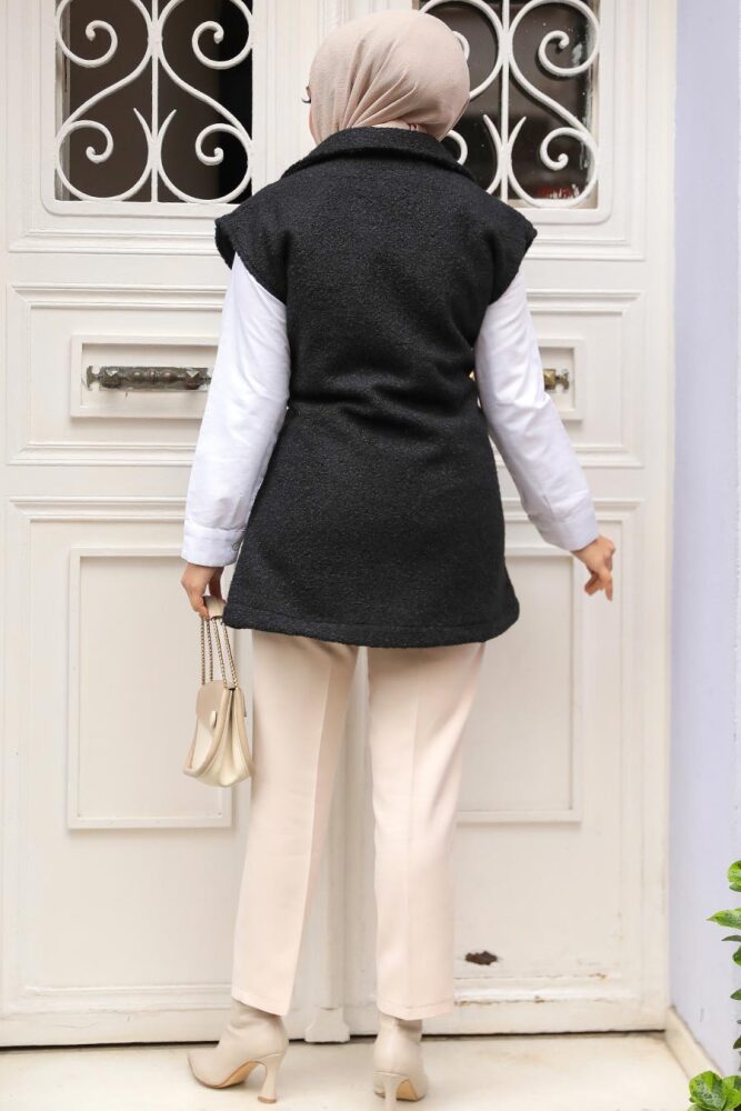 Modest Black Vest 61371S - 3