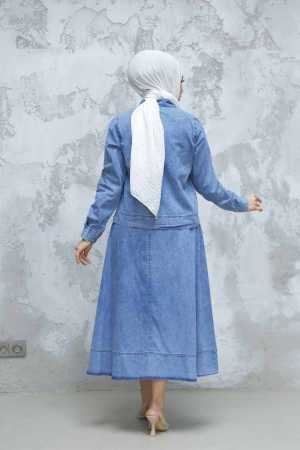 Modest Blue Denim Dual Suit 44641M - 3