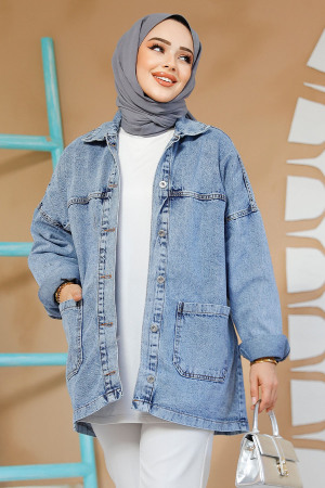 Modest Blue Denim Jacket 20489M - 1