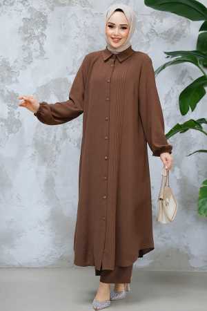 Modest Brown Dual Suit 10891KH - 1