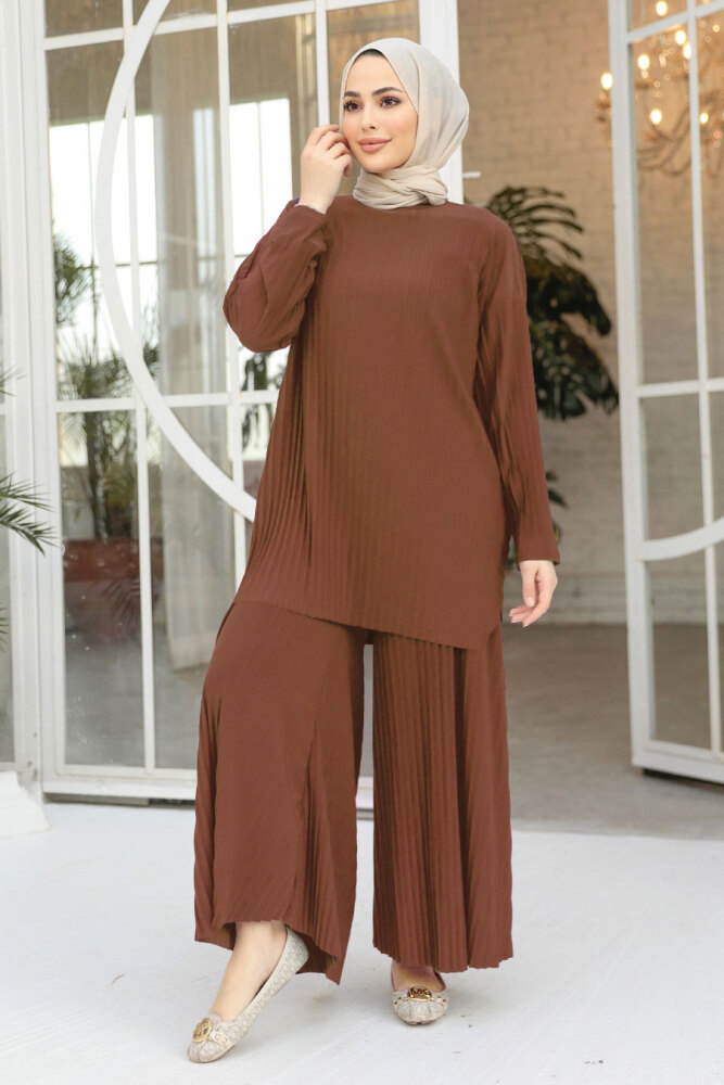Modest Brown Dual Suit 12107KH - 1