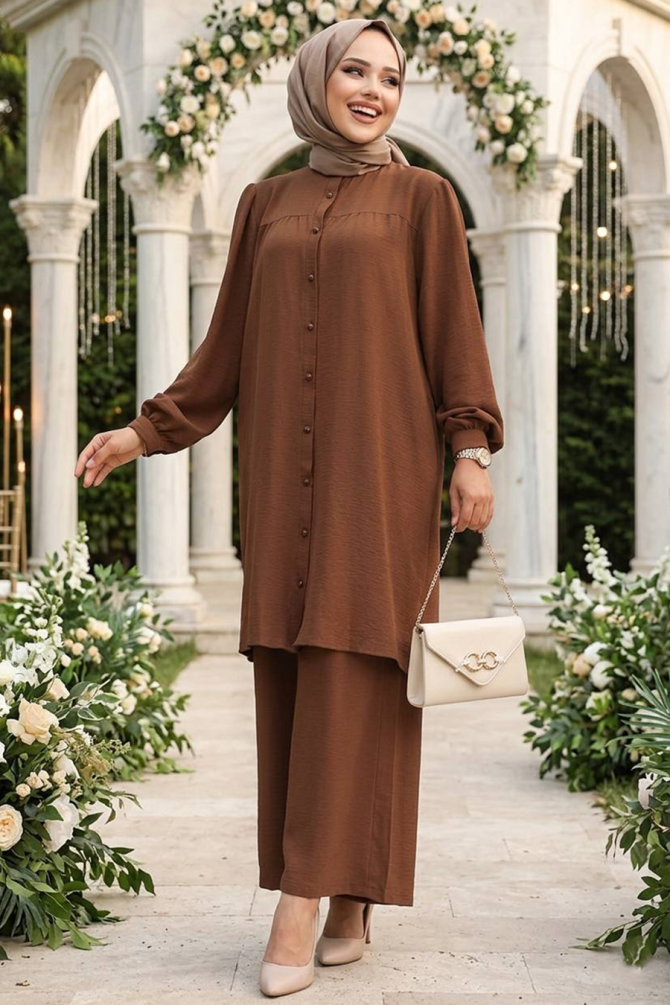 Modest Brown Dual Suit 12172KH - 1