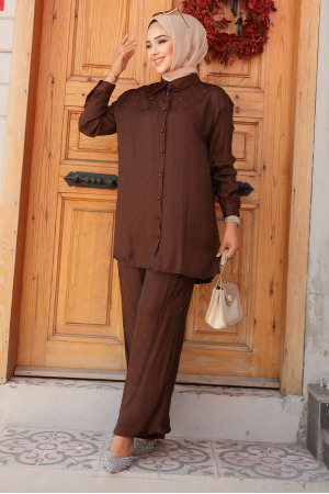 Modest Brown Dual Suit 12502KH - 2