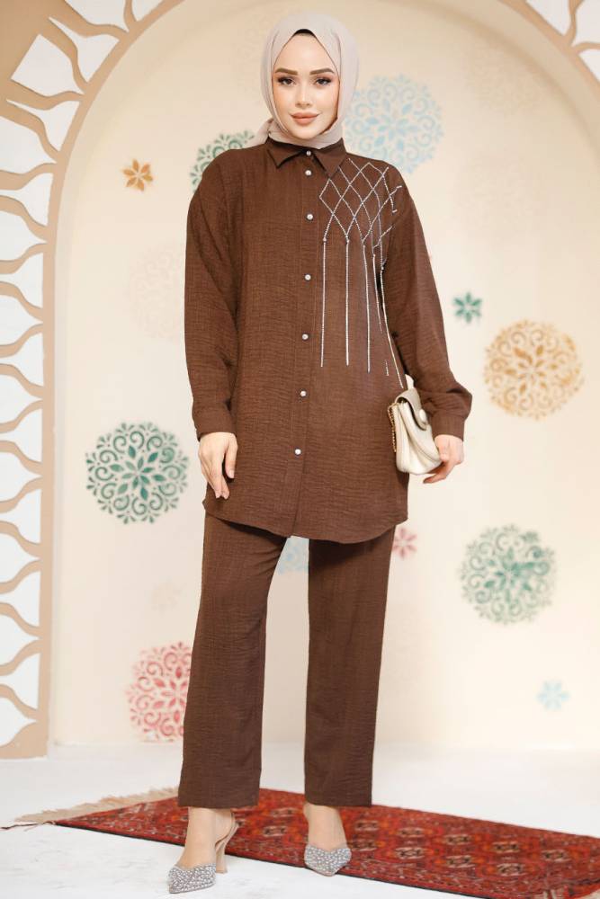 Modest Brown Dual Suit 28131KH - 1