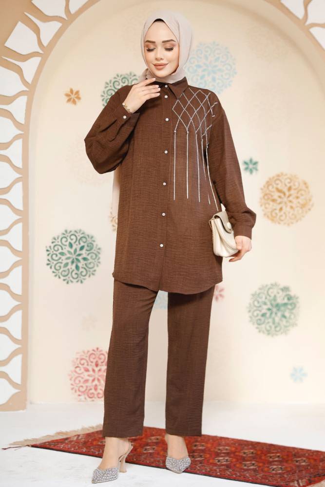 Modest Brown Dual Suit 28131KH - 2