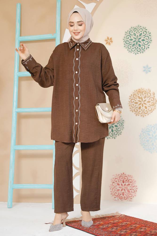 Modest Brown Dual Suit 28501KH - 1