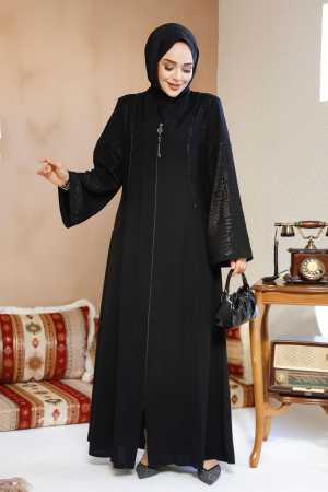Modest Brown Plus Size Abaya 41569S - 1
