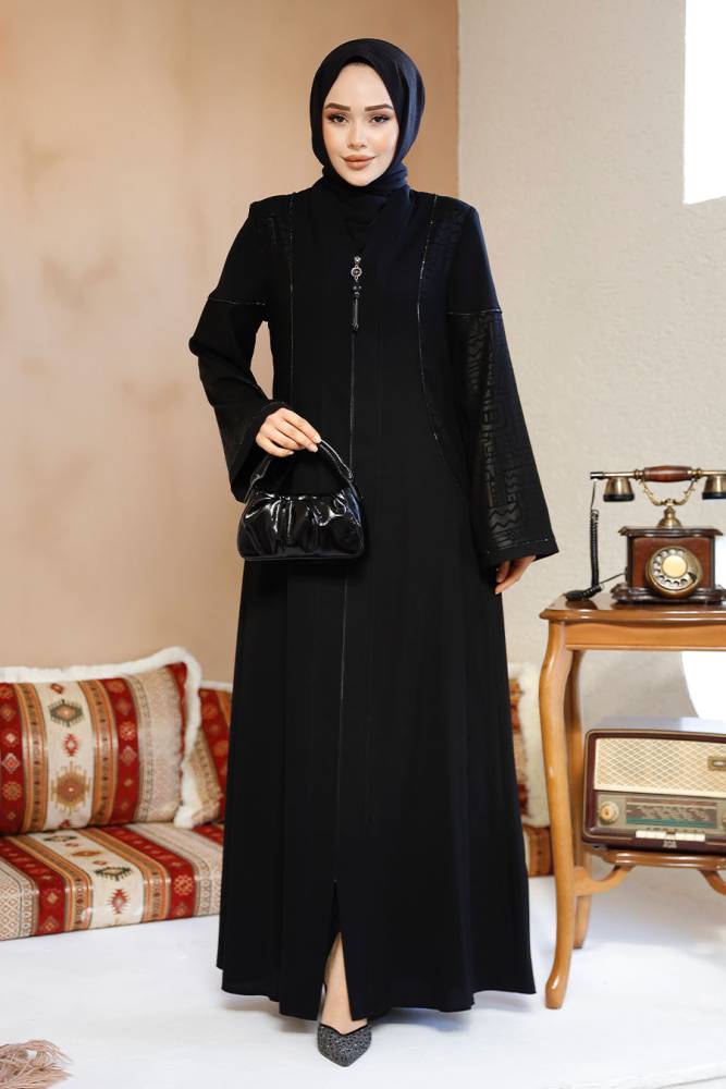 Modest Brown Plus Size Abaya 41569S - 2