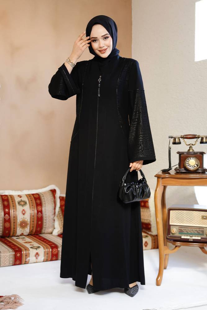 Modest Brown Plus Size Abaya 41569S - 3