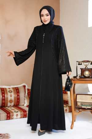 Modest Brown Plus Size Abaya 41569S - 4