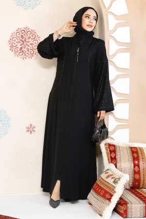 Modest Brown Plus Size Abaya 41569S - 5