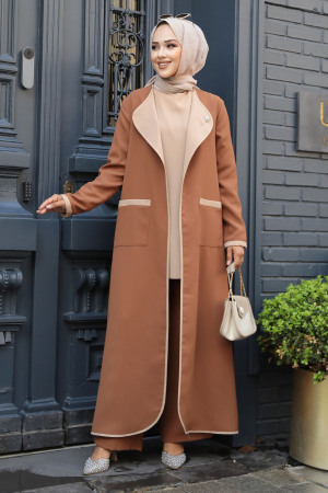 Modest Brown Triple Suit 40215KH - 1