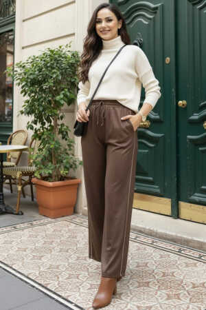 Modest Brown Trousers 18193KH - 1