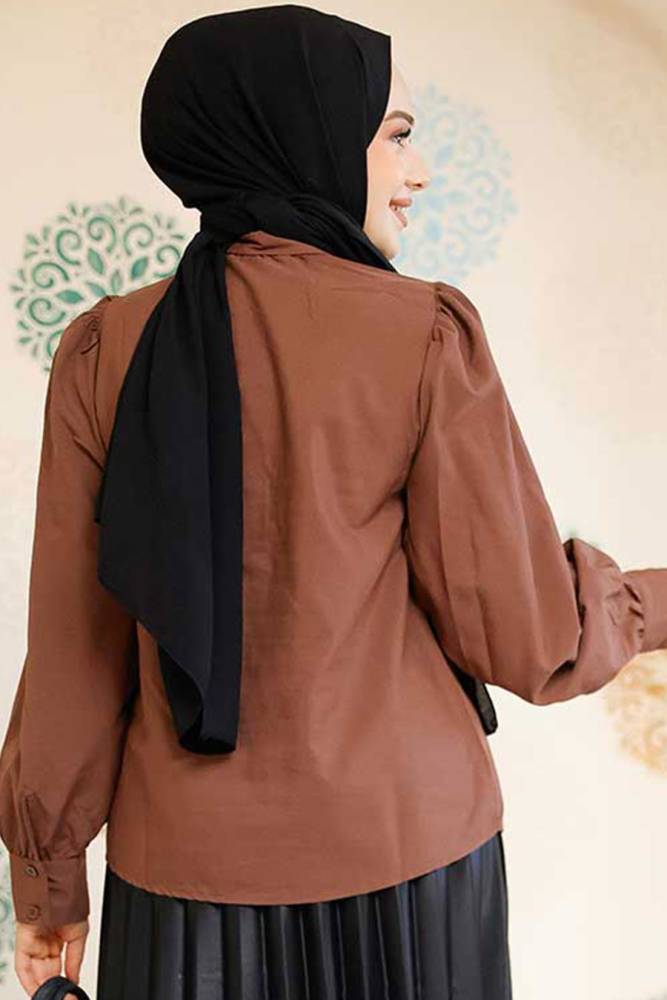 Modest Brown Tunic 52284KH - 3