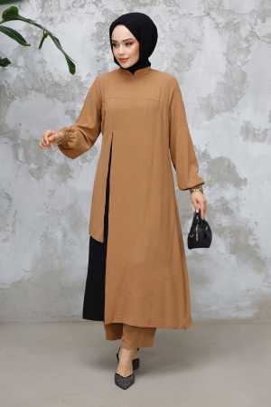 Modest Camel Plus Size Dual Suit 65881C - 3