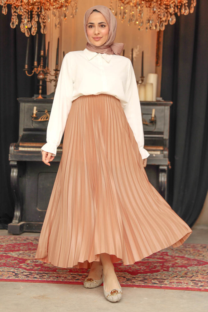 Modest Camel Skirt 9207C - 1