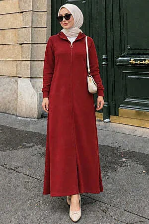 Modest Claret Red Coat 72231BR - 1