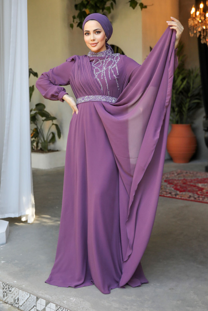 Modest Dusty Rose Bridesmaid Dress 25885GK - 1