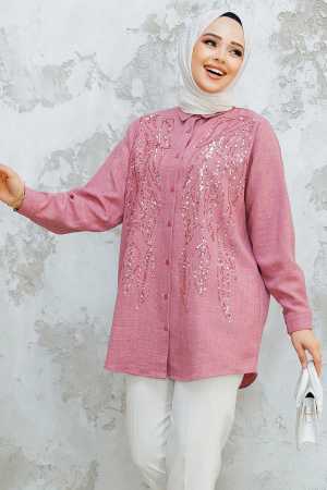Modest Dusty Rose Shirt Top 45280GK - 1