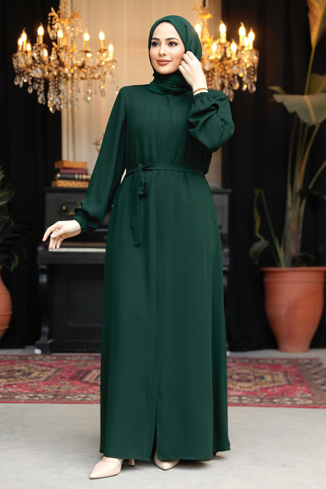 Modest Emerald Green Abaya For Women 62601ZY - 1