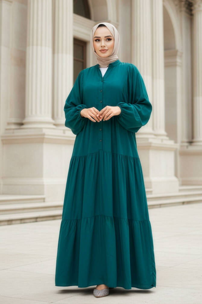 Modest Emerald Green Dress For Women 20612ZY - 1