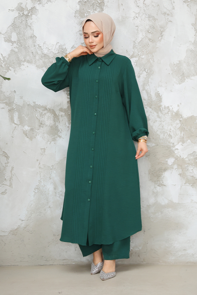 Modest Emerald Green Dual Suit 10891ZY - 1