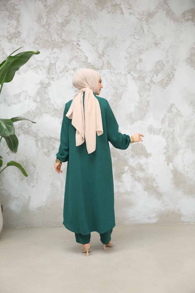 Modest Emerald Green Dual Suit 10891ZY - 4