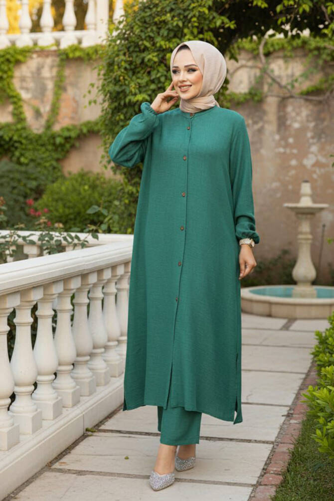 Modest Emerald Green Dual Suit 19017ZY - 1