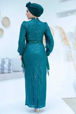 Modest Emerald Green Prom Dress 4667ZY - 5