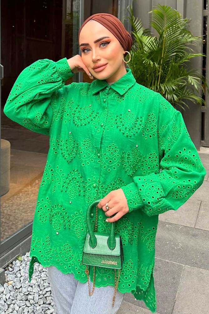 Modest Emerald Green Tunic 13512ZY - 2