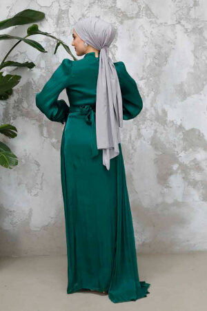 Modest Green Bridal Dress 4934Y - 4