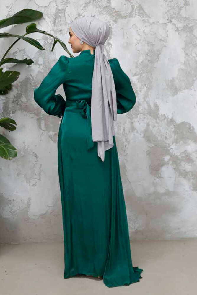 Modest Green Bridal Dress 4934Y - 4
