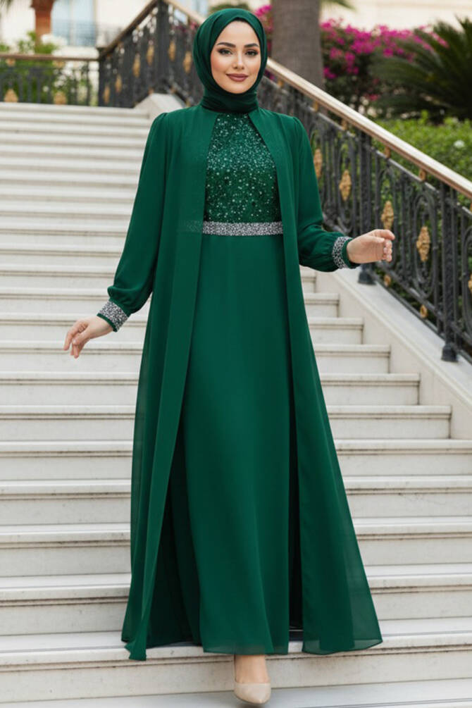 Modest Green Bridesmaid Dress 25876Y - 1