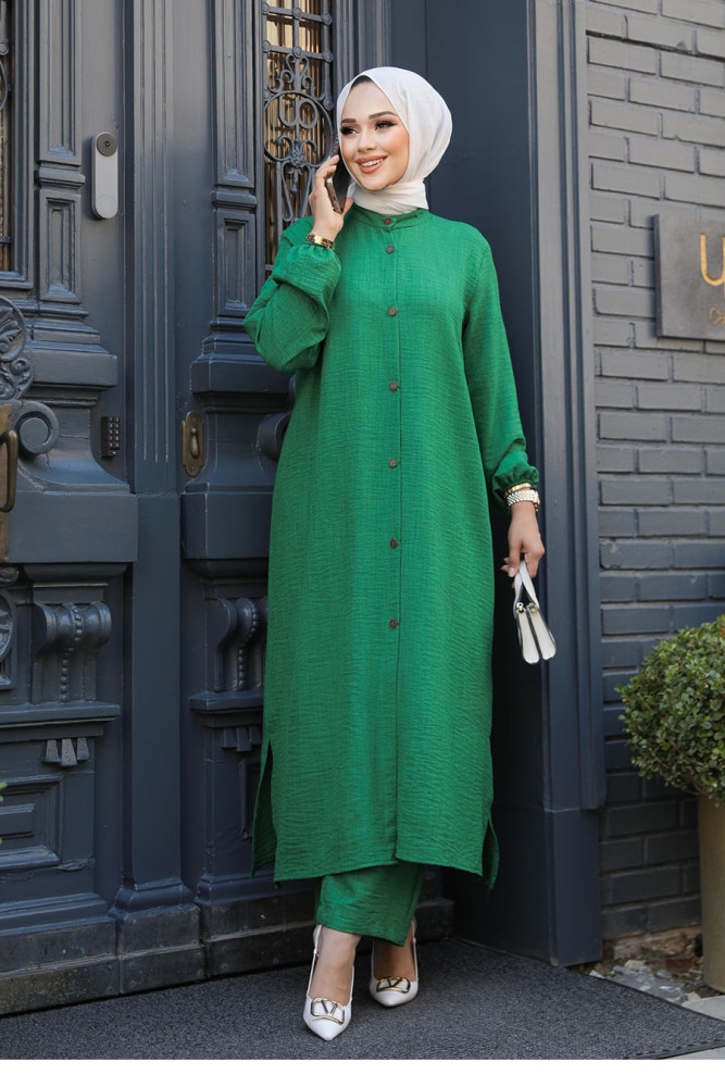 Modest Green Dual Suit 19017Y - 1