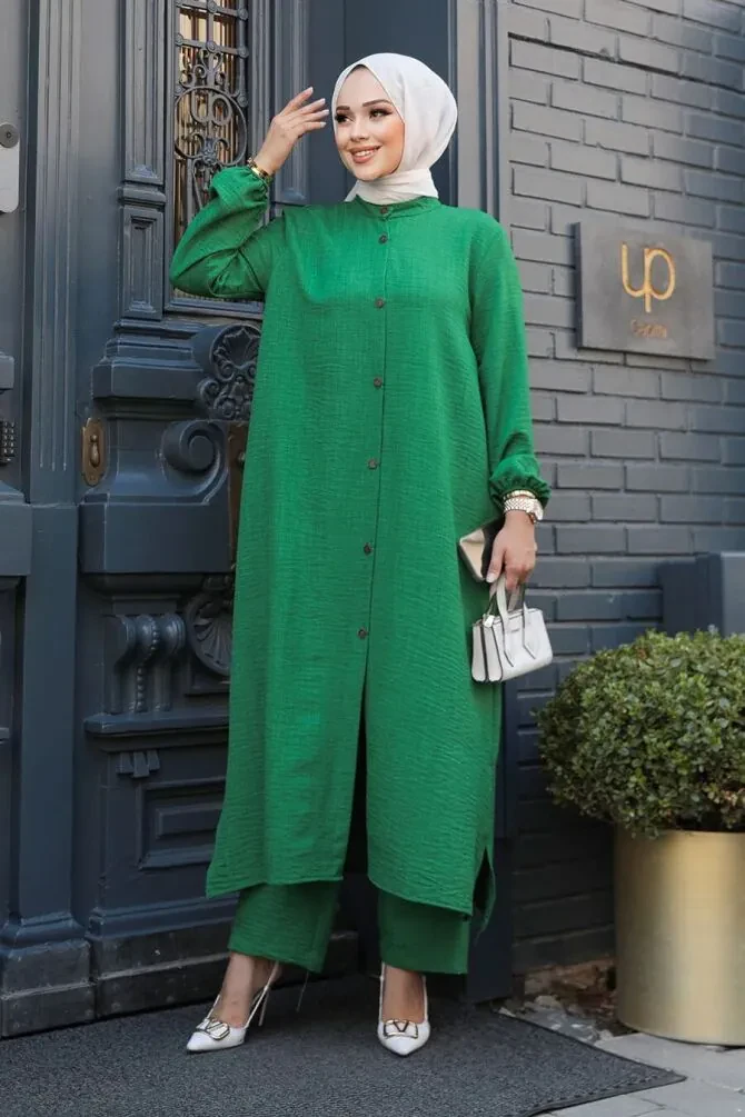Modest Green Dual Suit 19017Y - 1