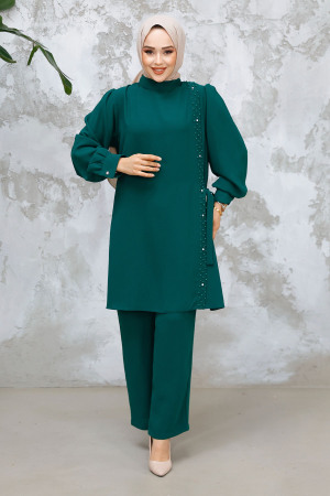 Modest Green Plus Size Dual Suit 65882Y - 1