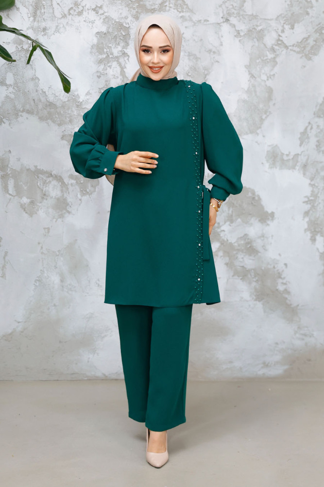 Modest Green Plus Size Dual Suit 65882Y - 1