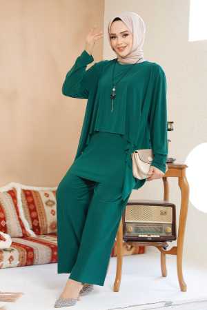 Modest Green Plus Size Dual Suit 70212Y - 1