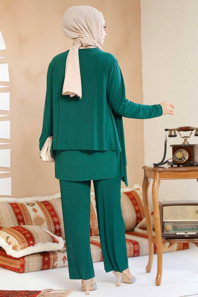 Modest Green Plus Size Dual Suit 70212Y - 3