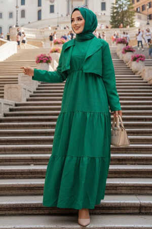 Modest Green Summer Dress 20301Y - 1