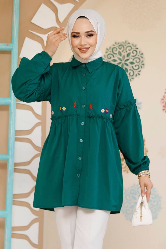 Modest Green Top 40603Y - 2