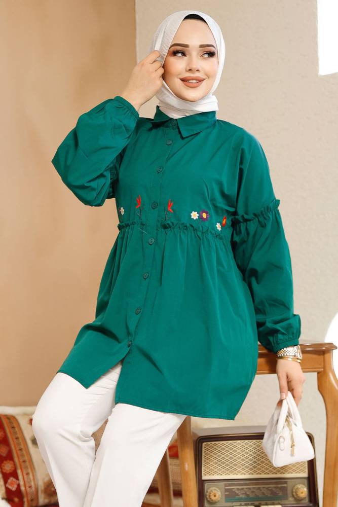 Modest Green Top 40603Y - 3