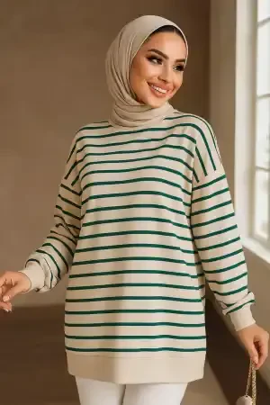 Modest Green Tunic 30175Y - 1
