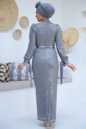 Modest Grey Prom Dress 4667GR - 4