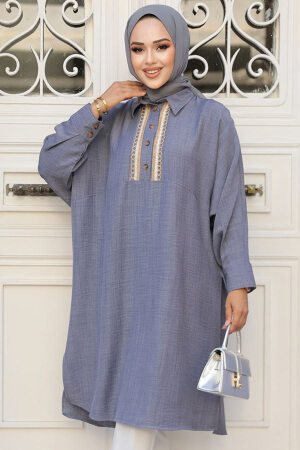 Modest Grey Top 663GR - 1