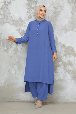 Modest İndigo Blue Dual Suit 10102IM - 1