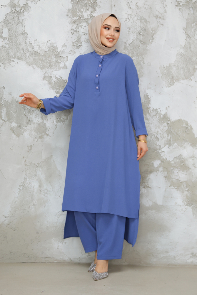 Modest İndigo Blue Dual Suit 10102IM - 1