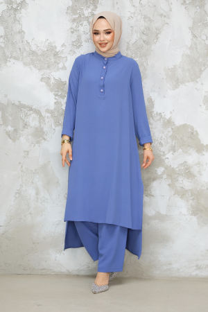 Modest İndigo Blue Dual Suit 10102IM - 2