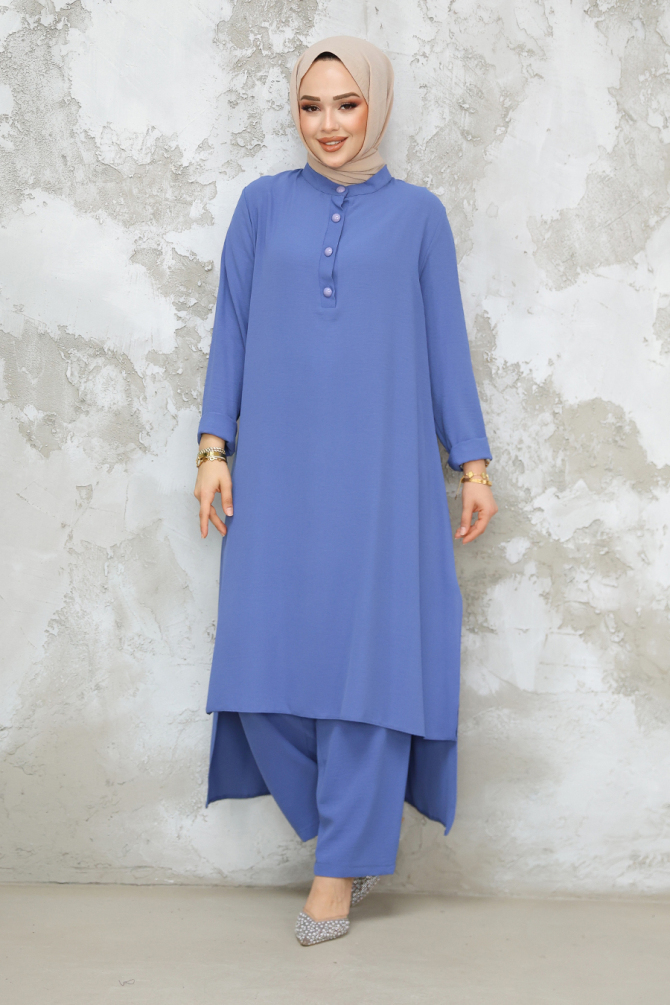 Modest İndigo Blue Dual Suit 10102IM - 2