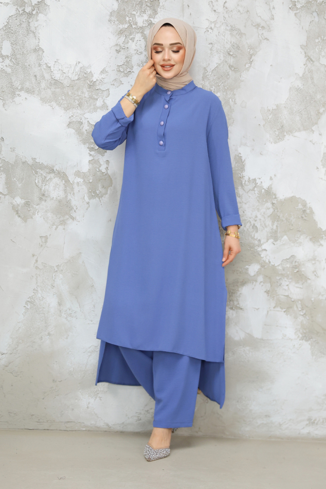 Modest İndigo Blue Dual Suit 10102IM - 3